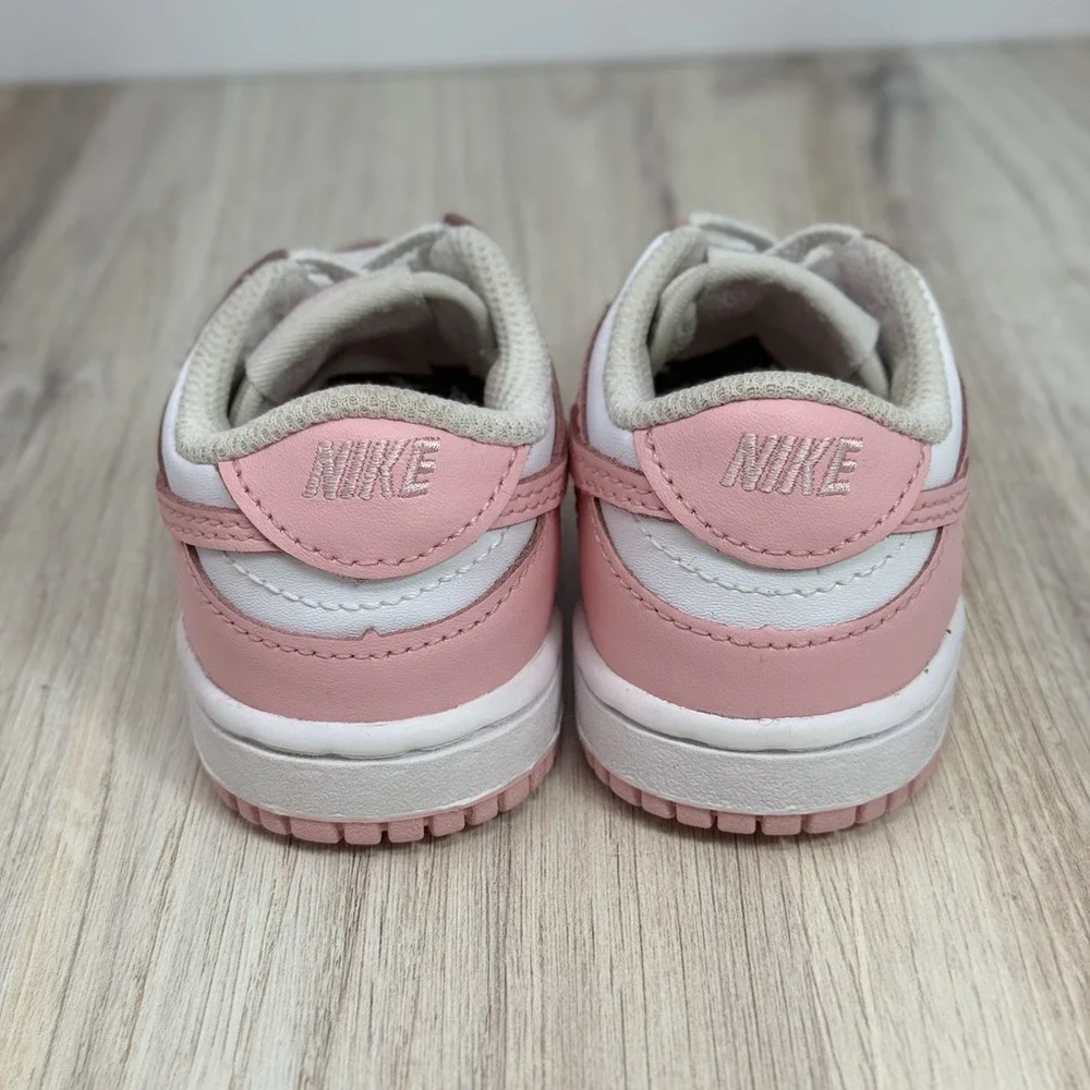 Nike Dunk Low Pink Foam White Toddler Girls' Sneakers Size 5C